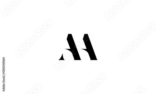 AA initial letters, monogram logo