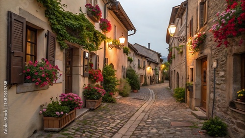Fototapeta Naklejka Na Ścianę i Meble -  narrow street in the old town of tallinn