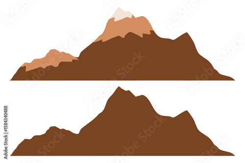 mountains illustration landscape element