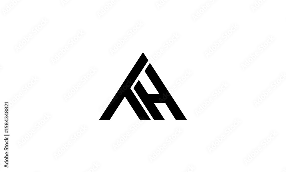 TH initial letters, monogram logo TH initial letters, monogram logo
