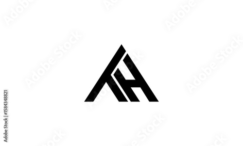 TH initial letters, monogram logo