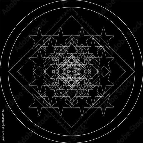 style, paper, deco, art, graph, graphic, modern, ornament, holiday, wrapping, element, artistic, elegant, geometric, repetition, god, geometry, monochrome, ask, grid, disorder, illustration, star, vec