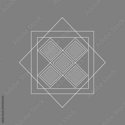 style, paper, deco, art, graph, graphic, modern, ornament, holiday, wrapping, element, artistic, elegant, geometric, repetition, god, geometry, monochrome, ask, grid, disorder, illustration, star, vec