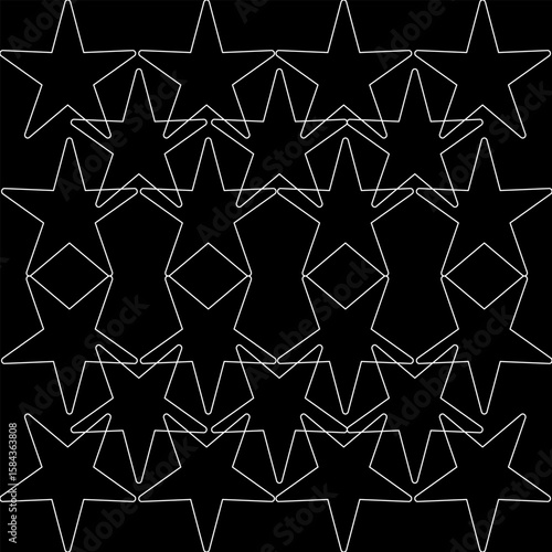 style, paper, deco, art, graph, graphic, modern, ornament, holiday, wrapping, element, artistic, elegant, geometric, repetition, god, geometry, monochrome, ask, grid, disorder, illustration, star, vec