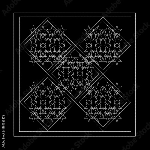 style, paper, deco, art, graph, graphic, modern, ornament, holiday, wrapping, element, artistic, elegant, geometric, repetition, god, geometry, monochrome, ask, grid, disorder, illustration, star, vec