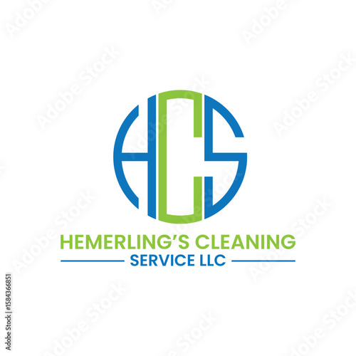 HCS Cleaning Logo – Professional cleaning service branding for commercial and residential clients. Trusted, hygienic designs that reflect reliability and spotless results.

