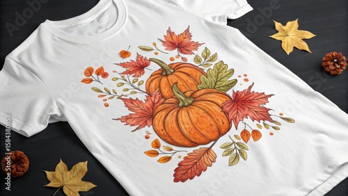 Autumn Watercolor Pumpkins ...