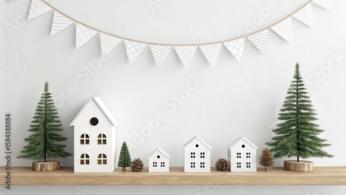 Minimalist Christmas Villag...