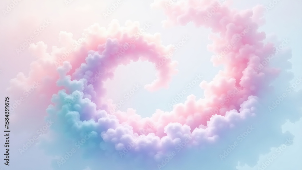 Fototapeta premium Dreamy Pastel Vortex