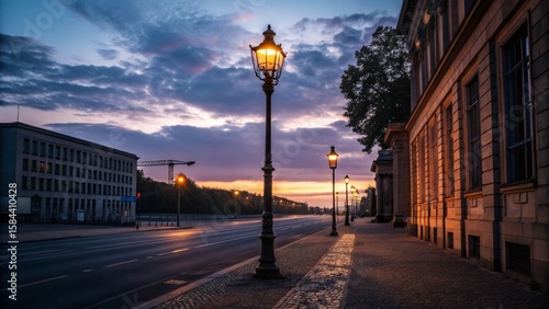 Sunrise Cityscape Illuminat...