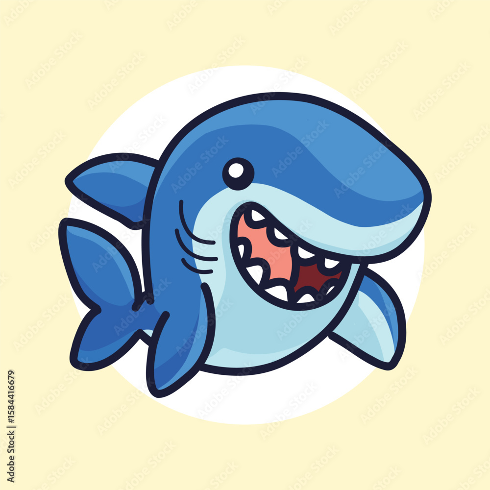 Naklejka premium Flat Vector Animal Cute Illustration