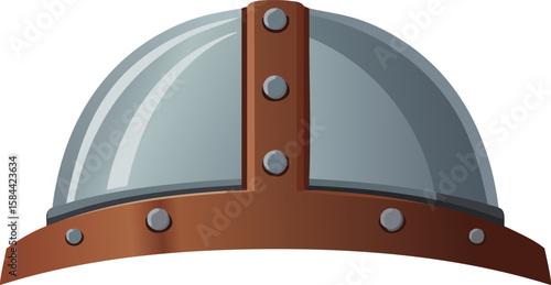 set of medieval knight warrior metal rusty old ancient helmet cut out.scratched, stained, torn, dirty, helmet, obsolete, old-fashioned, color image, damaged, headwear, illustration, medieval, vector, 