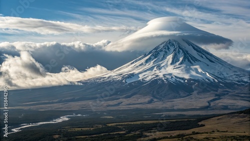 Volcanic Cap Cloud Lenticul...