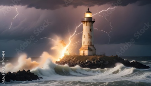 lighthouse on the coast