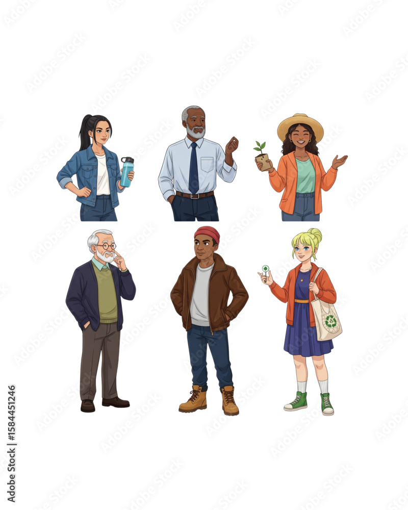 Obraz premium character Sustainability: Constructive Perspectives
