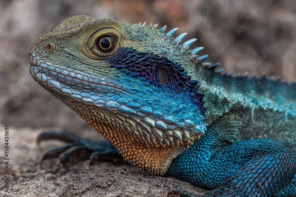 Fototapeta premium Detailed image of an Australian water dragon