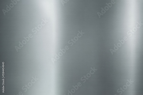 Brushed metal surface with light reflections metallic