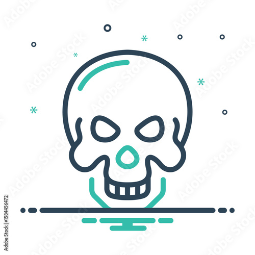 Mix icon for skull