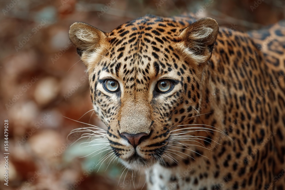 Naklejka premium Image of an Indian leopard