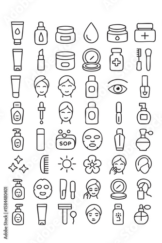  set of icons for  Self Care