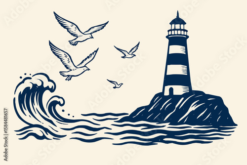 lighthouse on the beach