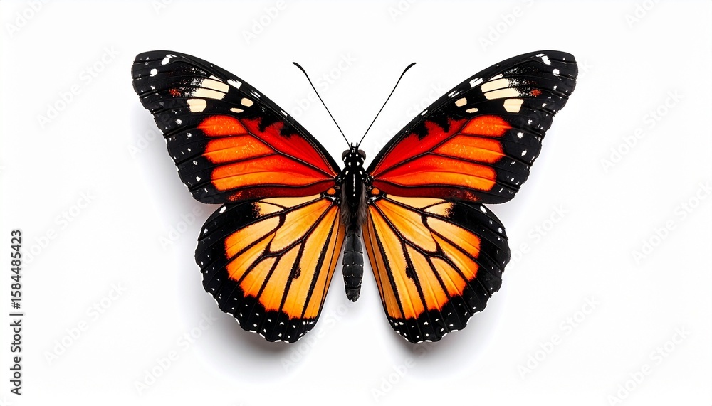 Fototapeta premium A butterfly isolated on white background