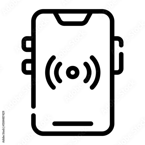 hotspot signal Line Icon