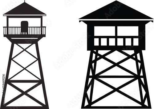 lighthouse silhouette vector