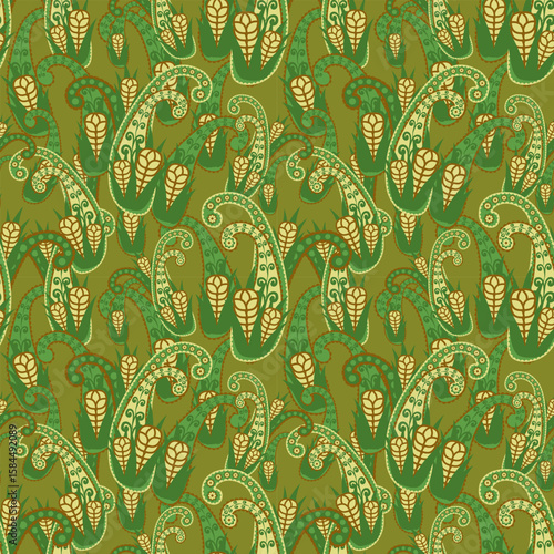 elegant paisley pattern for wallpaper background and textile beautiful paisley originated in persia and paisley is popular in Iran india scotland this paisley design is good for dress shawl scarf rida