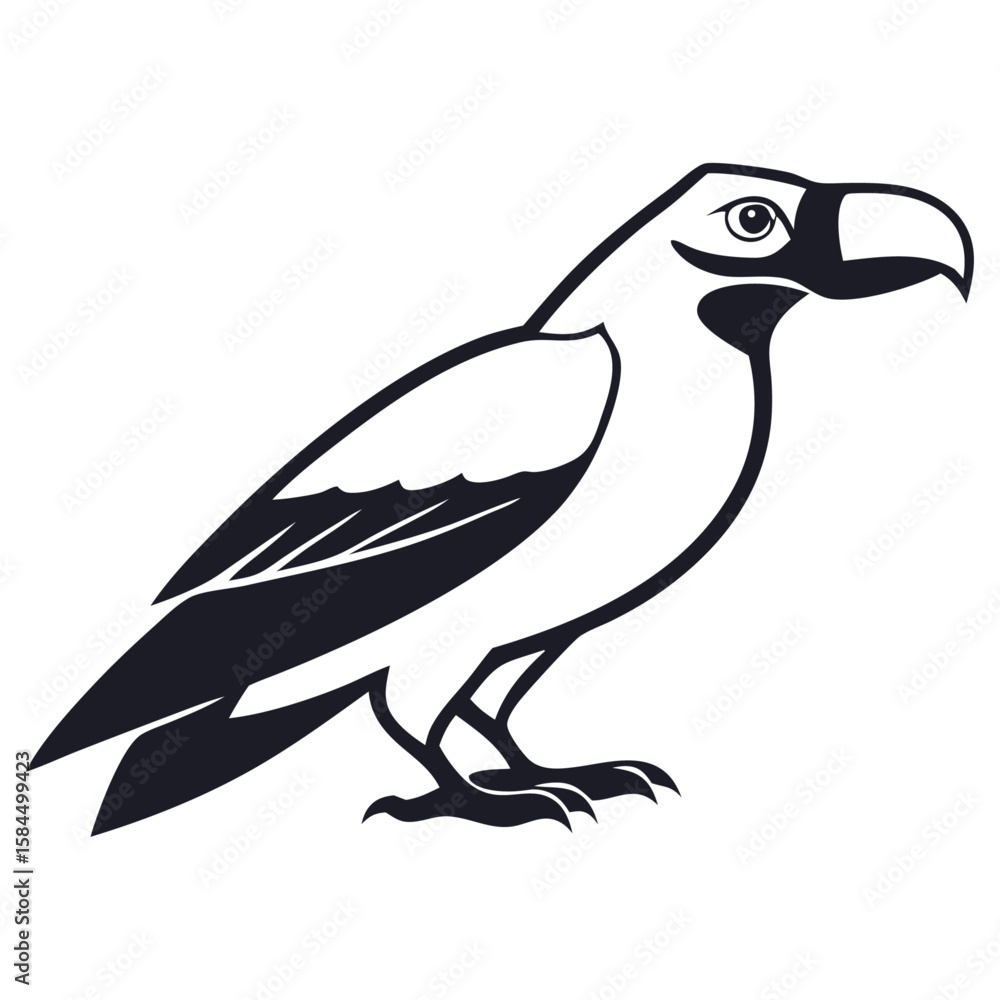Fototapeta premium birds icon set minimalistic animal vector design