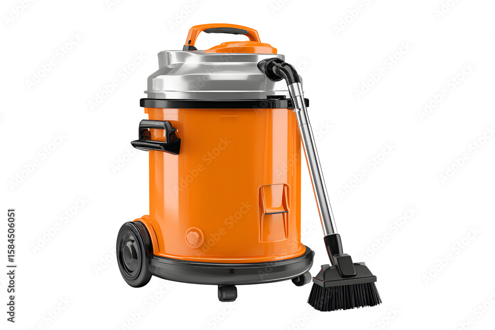 Fototapeta premium The wet and dry vacuum cleaner isolated on a transparent background