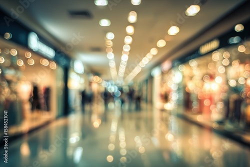 Wallpaper Mural retail blur in mall backdrop with bokeh effect Torontodigital.ca