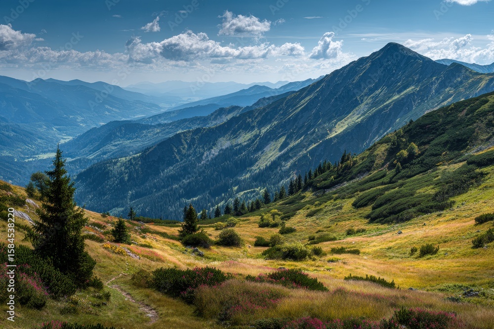 Obraz premium Summer mountain scenery