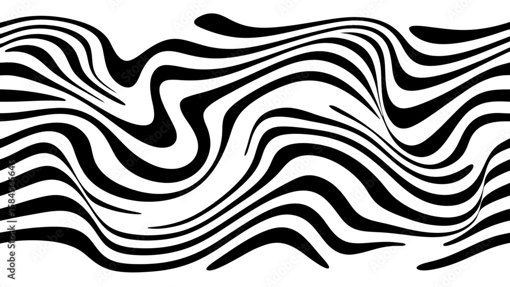 Obraz premium Wave pattern illustration vector with transparent background