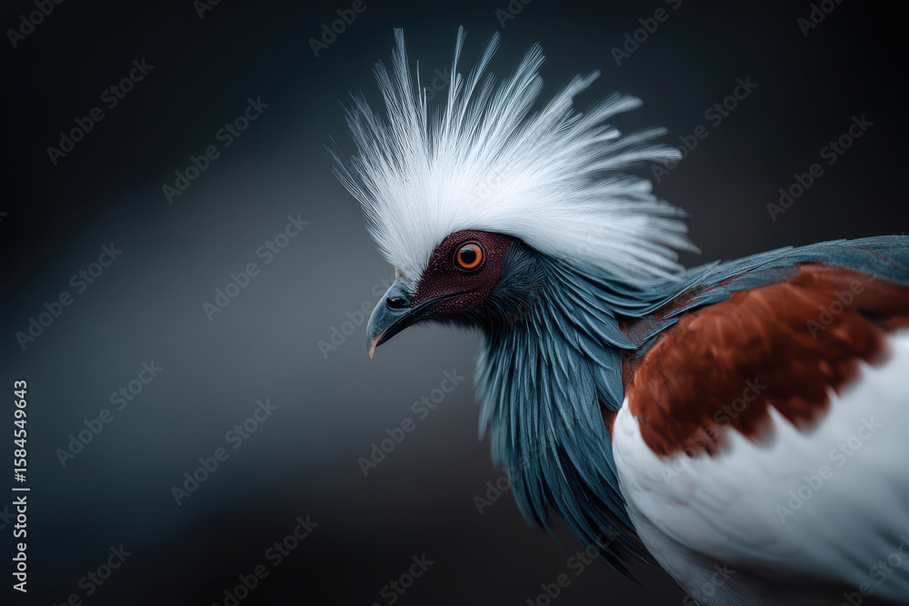 Fototapeta premium capture stunning portraits of top rare and exotic animals against minimalist background featuring beautiful