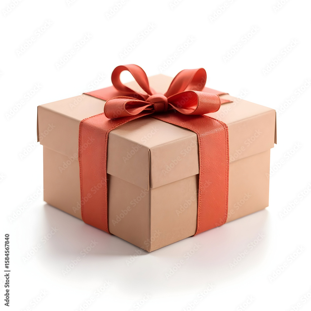 Fototapeta premium gift box isolated on white background