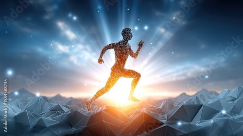 Wallpaper Mural Abstract digital runner Torontodigital.ca