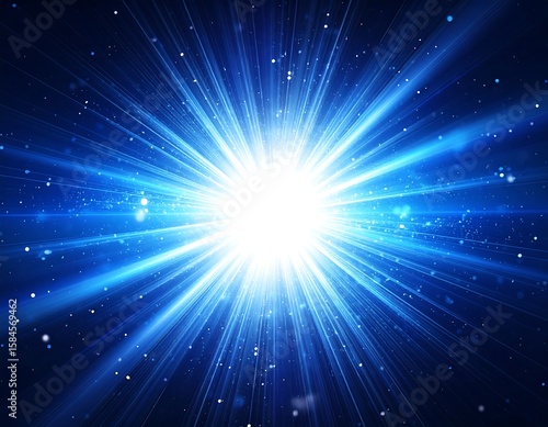 Radiant explosion in deep space