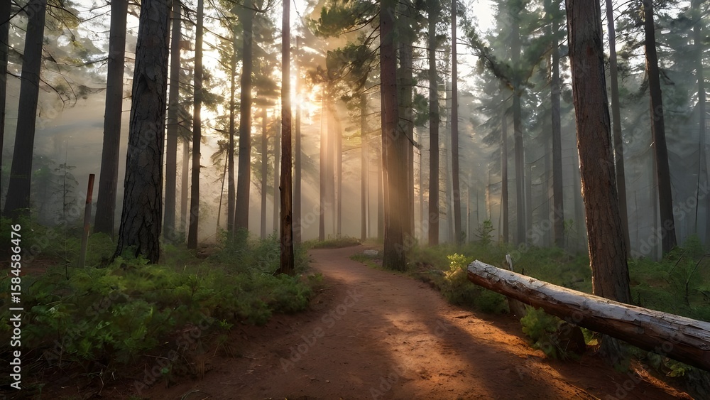 Obraz premium path in the forest