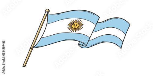 Argentina Flag Illustration