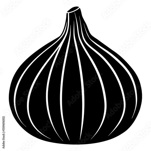 Onion isolated on white background fresh red vegetable vector illustration with closeup slice and bulb details