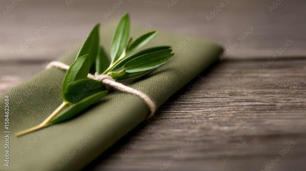 Obraz premium A rustic wedding palette with earthy tones of sage green beige and ivory featuring eucalyptus garlands wooden decor and neutral table settings. A charming countryside celebration showcasing