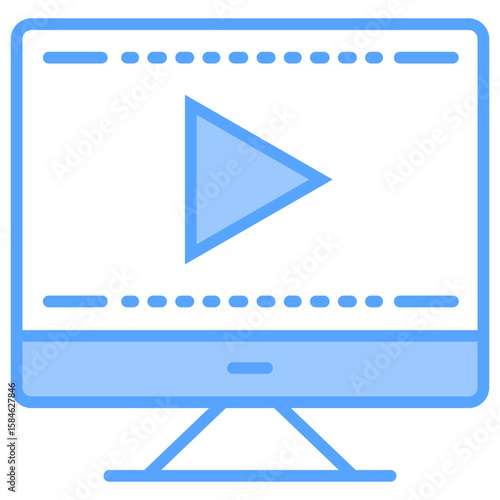 Viral Marketing Blue Icon