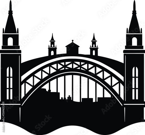 london bridge silhouette