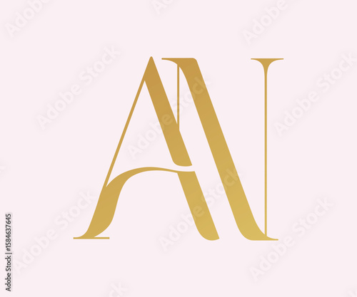 AN  NA Logo AN monogram AN letter AN letter NA alphabet AN alphabet NA Wedding Monogram, Wedding Logo, Logo Design , Monogram monimal