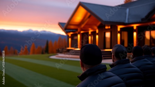 A leadership retreat with executives participating in team building activities in a scenic and relaxing outdoor location. Executive retreat a rejuvenating leadership journey fostering