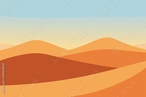 sunset in desert
