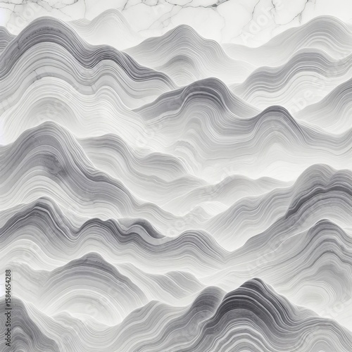White Macaubas Quartzite White background with subtle gray wave
