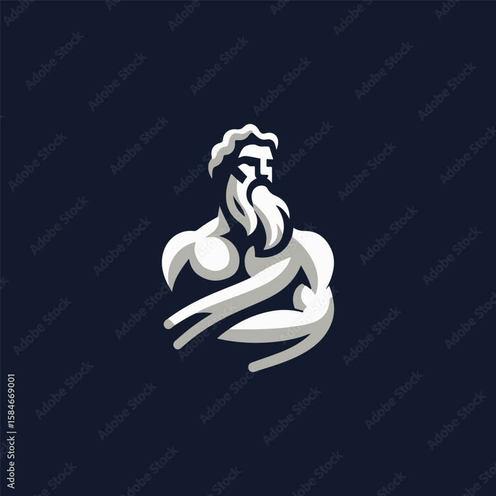 Fototapeta premium Zeus god logo