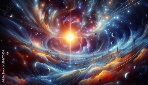 AI Cosmogony Universes generated with custom physics parameters